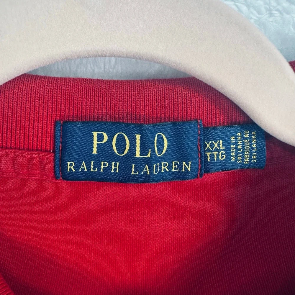 Polo Ralph Lauren Polo Shirt Mens XXL Red Short Sleeve Pony Logo 1360